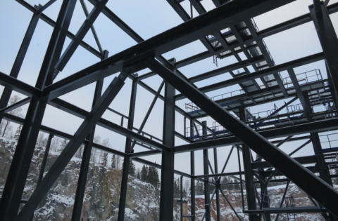 An Example of Steel Frame Construction