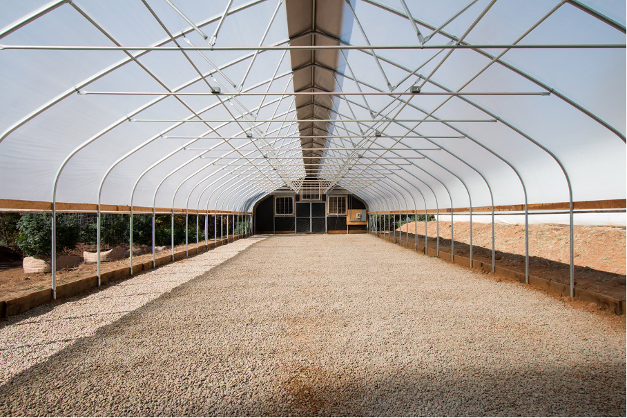 An Example of a Galvanized Greenhouse Building